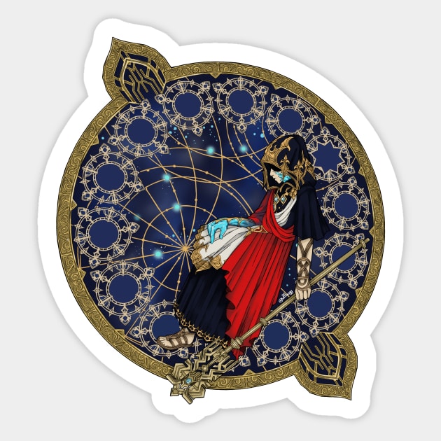 Stained glass Graha Sticker by WtfBugg